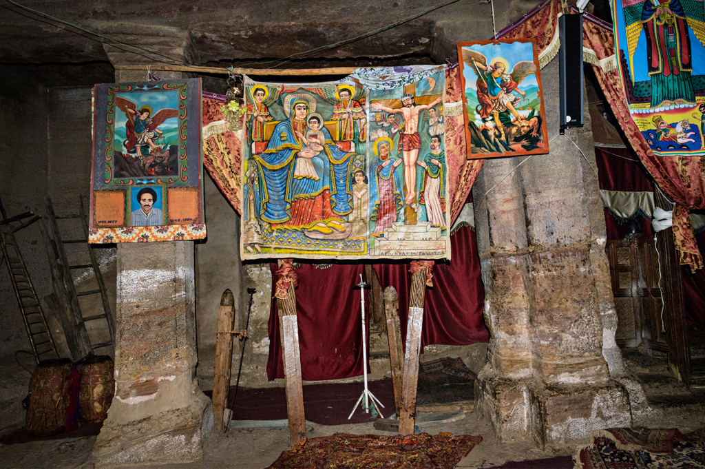 Ethiopia North #14, Stone Church Interior, 2012