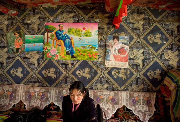 Tibet Revisited #10, Interior Roadside Guesthouse, 2007