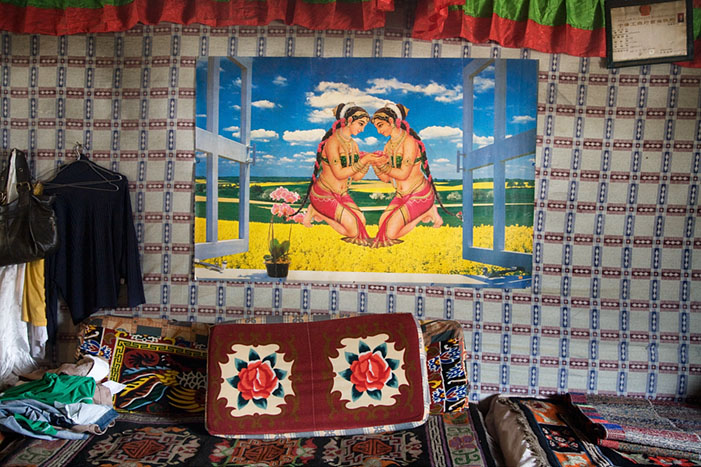 Tibet Revisited #12, Interior of Roadside Restaurant, 2007