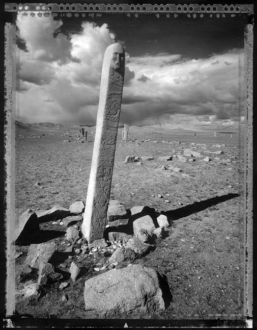 Nomadic Mongolia #23, Ancient Man Stone, 2003